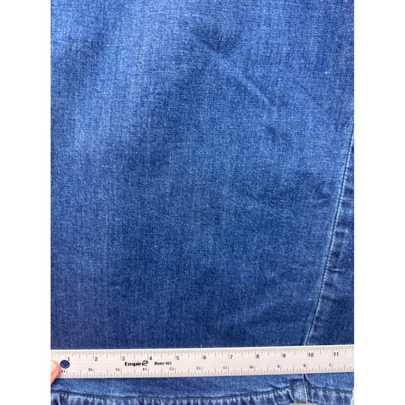 Democracy "Ab"solution Wide Leg Cropped Jeans Women 16W Blue Denim - Picture 4 of 8